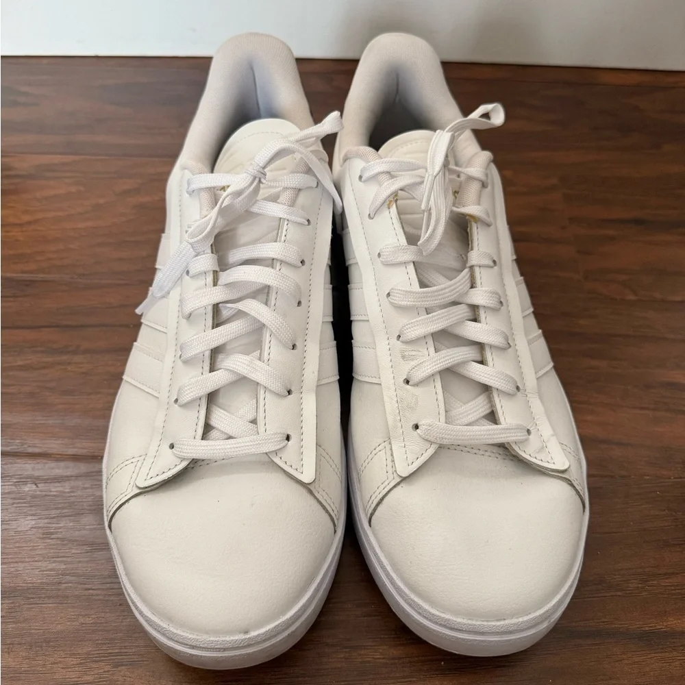 Adidas Men's Grand Court Alpha Trainers White and Navy Sneakers-Size 13